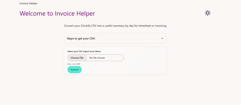 Invoice Helper Version 2 - 